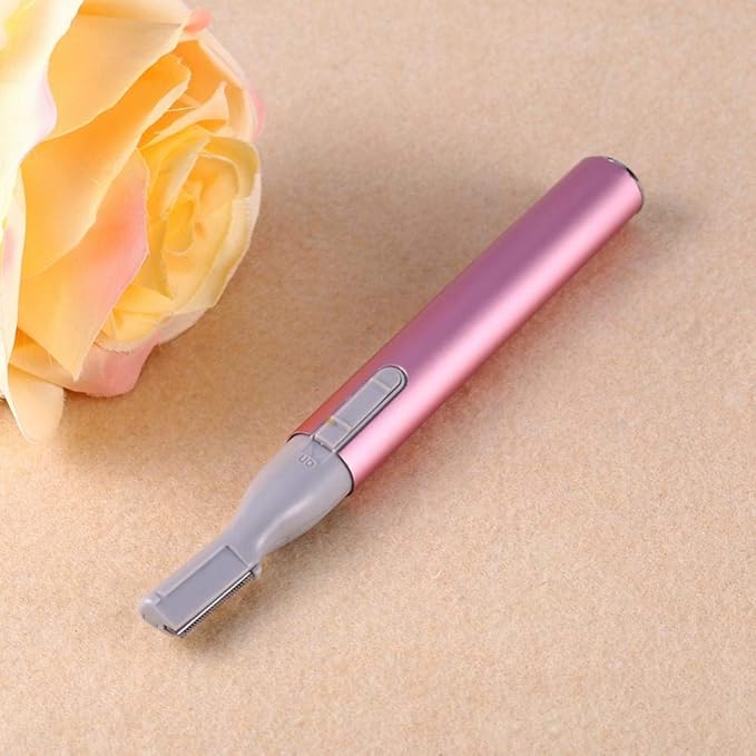 Yosooo Facial Hair Trimmer for Women, Portable Electric Face Eyebrow Hair Body Blade Razor Shaver Remover Trimmer (Pink)