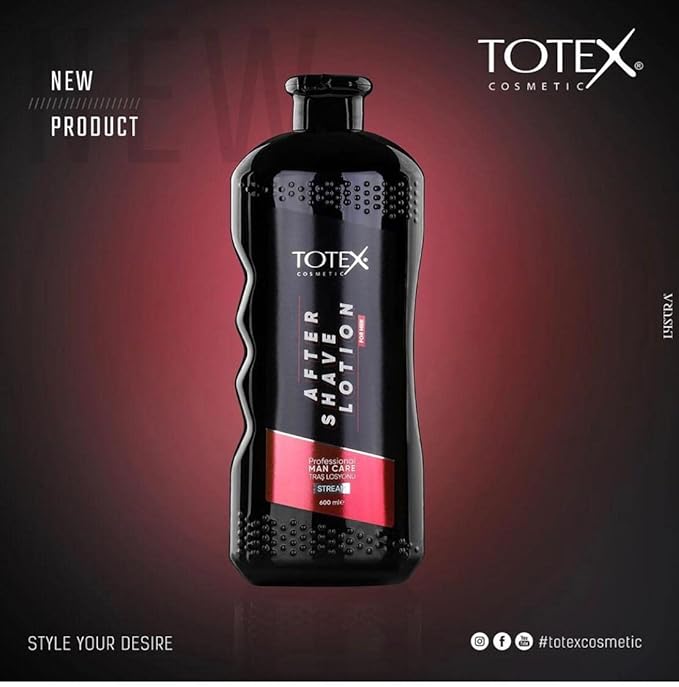 Totex After Shave Lotion Cologne | Aftershave Splash Squeeze Pour Liquid | Long Lasting Scent Stream 600 ml