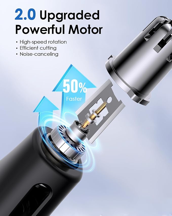 Upgraded Nose Hair Trimmer Replacement Heads for O Blade - Compatible with Oblade QP2834 QP2724 QP2520/30, QP2620/30, and Pro Series - Quick & Effortless Trimming, Painless Hair Removal