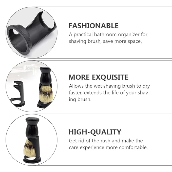 4pcs Shaving Brush Stand Razor and Brush Stand Safety Brush Holder Fits Most Brushes and All Kinds Of Razors Brush Stand Holder
