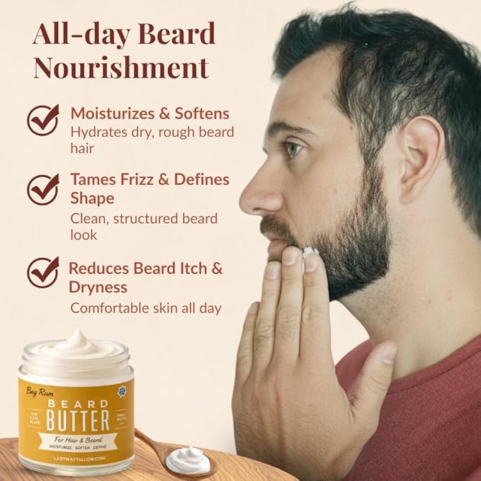 Bay Rum | Tallow Beard + Body Butter for Men