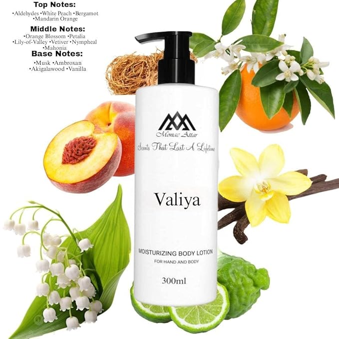 Monac Valiya Lotion Inspired by Valaya, Eau De Parfum, 10 oz/300ml, Female Long Lasting, Luxury Made Affordable