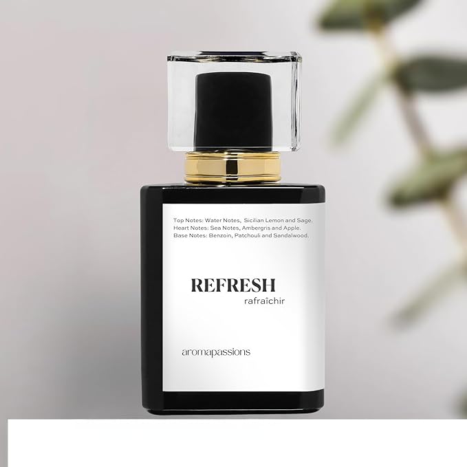 REFRESH | Inspired by BVLG AQVA POUR HOMME ATLANTIQVE | Pheromone Perfume for Men | Extrait De Parfum | Long Lasting Dupe Clone Essential Oils Fragrance | Perfume De Hombre | (50 ml / 1.7 Fl Oz)