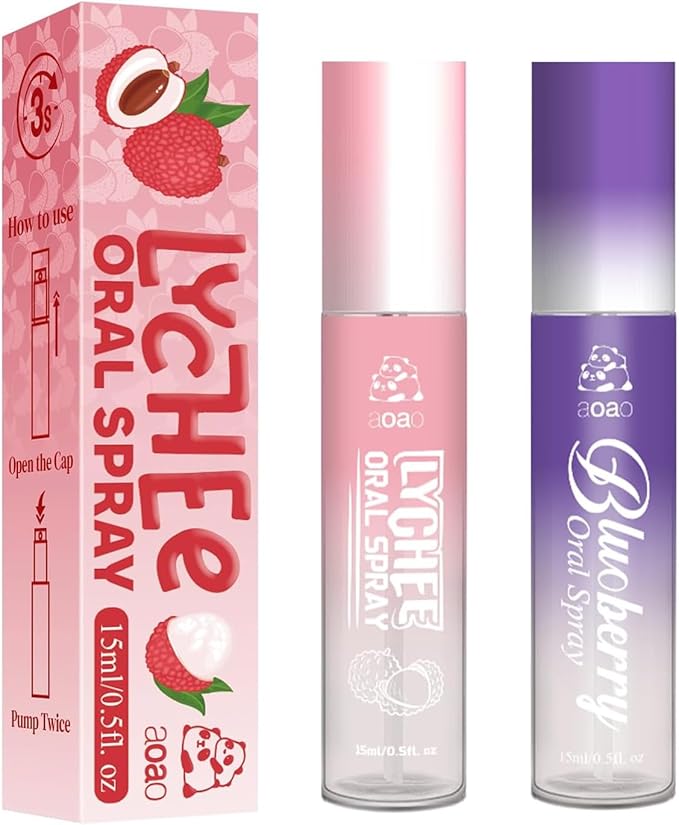 Oral Spray for Adult - Sugar-Free, Breath Freshener Spray, Dry Mouth Spray, Fights Bad Breath, Compact and Portable, 15ml/0.5fl.oz (2pack)