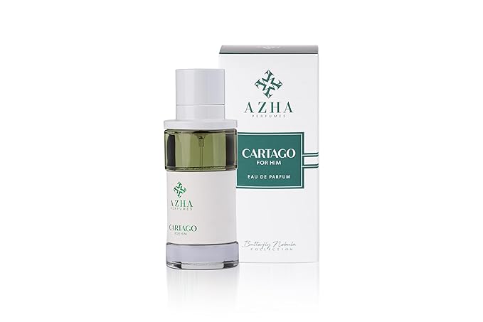 Azha Cartago Eau De Parfum Spray for Men - 100ML Floral-Spicy Fragrance with Pink Pepper, Rose, Jasmine, Amber & Musk | Long-Lasting, Versatile Day to Evening Scent