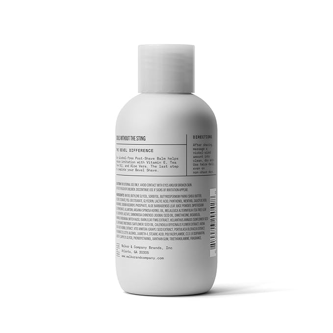 Bevel Aftershave for Men, Post Shave Balm, Razor Bump Solution for Men with Shea Butter and Jojoba Oil, After Shave Face Lotion, Soothes and Cools Skin to Help Prevent Ingrown Hairs