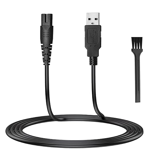 Meliya 5V USB Charger for Freebird Head Shaver Shaving Kit, Replacement Charger Cord Compatible with FlexSeries Electric Head Hair Shaver Razor with Cleaning Brush