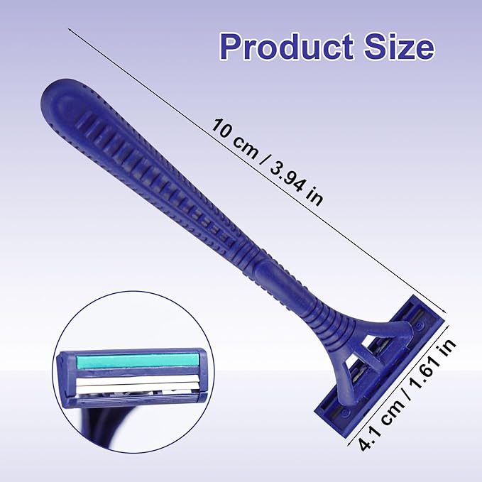 Disposable Razors, Bulk Razors With Knife Caps, Individually Packaged, Razors In Bulk Suitable For Hotels, Shelters, Homeless People, Nursing Homes, Charities, Churches (150-PACK)