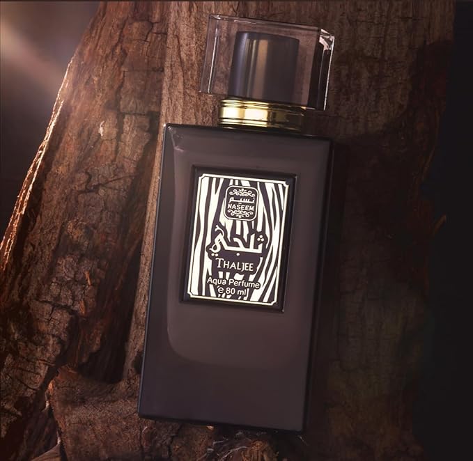 Naseem Thaljee Aqua Perfume Spray 80ml - Alcohol-Free Fresh Tone Eau De Parfum - Unisex Luxury Fragrance for Men & Women - Rich, Long-Lasting Scent with Amber & Leather Notes