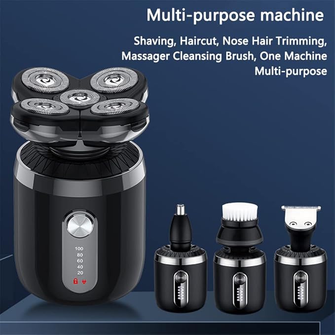 Head Shavers for Men, Men’s 5-in-1 Electric Head Shaver, Waterproof Electric Razor, Rechargeable Wet and Dry Mens Grooming Kit Head Shaver