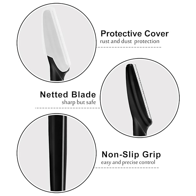 21 Pcs Multicolor Eyebrow Razors, Face Razors Multipurpose, Exfoliating Dermaplaning Tools, Eyebrow Trimmers Shaver with Protective Cover, Facial Hair Removal for Women Men Body Use