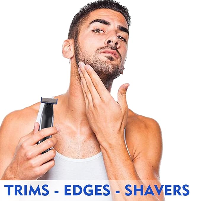 4 Pack Replacement Heads for Rechargeable Shaver Solo Trimmer Micro and Touches Replacement Cutter Head Include 2 Clean Brush