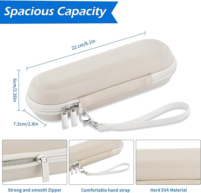 Toothbrush Travel Case for Oral B/Oral-B Pro 1000 1500 5000 7000 & Philips Sonicare 4100 1100 5300 5100 6100/iO Electric Toothbrush, Hard Protective Storage Bag (Starlight-2)