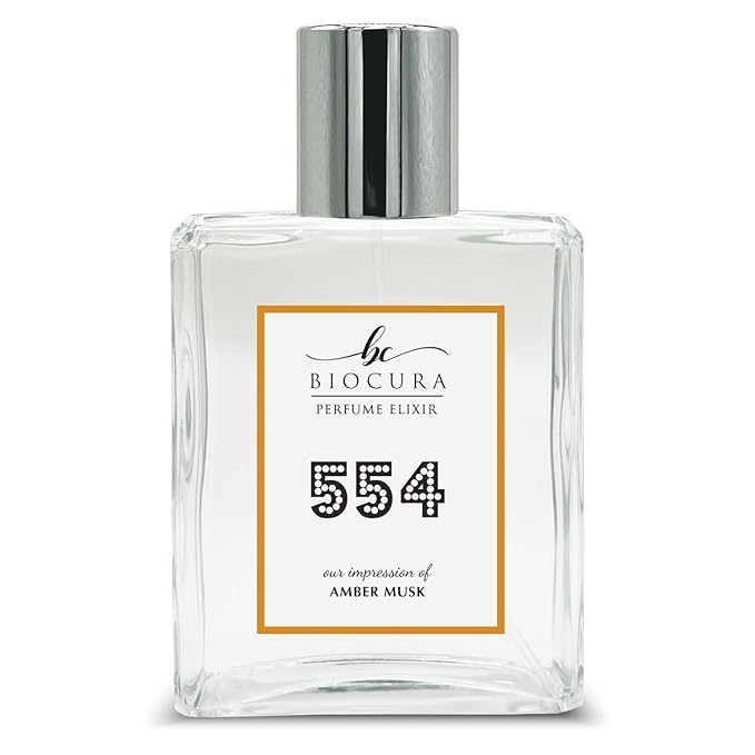 BC Perfume 554 Inspired by Amber Musk For Women & Men Replica Fragrance Dupes Eau de Parfum Spray Bottle 3.4 Fl Oz/100ml-X1