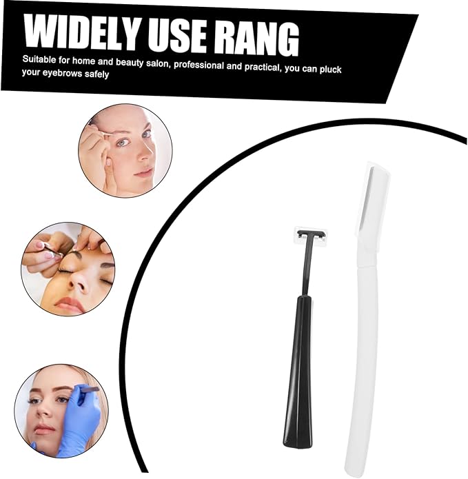 Ipetboom 4 Pack Eyebrow Trimmer Hair Trimmer Brow Razor Facial Hair Removal Grooming Tool