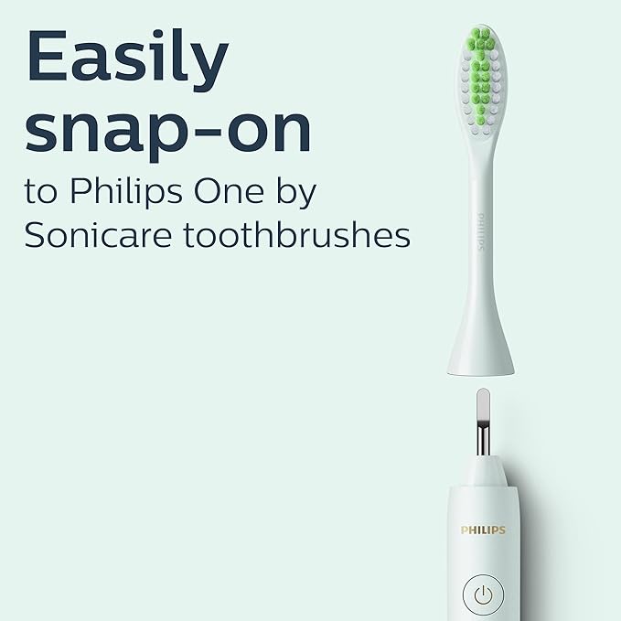 Philips One by Sonicare 2pk Brush Heads, Mint Blue BH1022/03