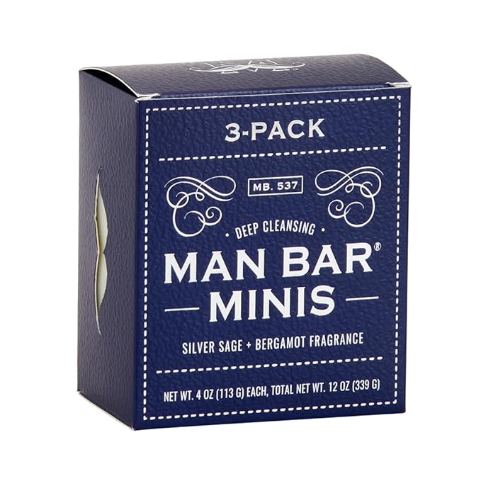San Francisco Soap Company Silver Sage & Bergamot - Hair and Body Mini 3 Pack - 4 oz Pack of 3