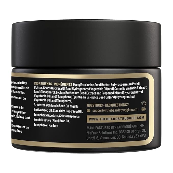 Gentlemen's Beard & Mustache Wax for Men by Beard Struggle - Viking Beard Wax Helps to Tame Style & Groom - Gold Collection - Asgardian Secret - Moustache Wax, 50g / 1.76 US. oz.