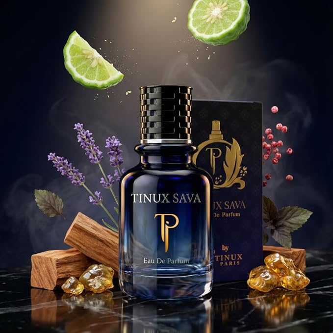 Tinux Sava Eau De Parfum 100ml – Bold Fresh Spicy Men’s Fragrance – Long Lasting Arabic Perfume – Inspired by Iconic Blue Designer Scent