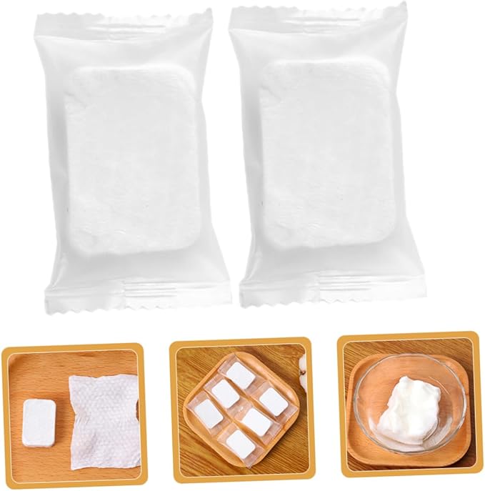 1Pack Compressed Makeup Remover Pads Non Woven Facial Cleansing Pads for Daily Use Travel Business Trips Thickened Design for Gentle Touch