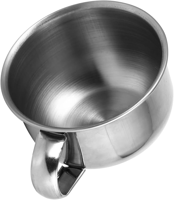 Dioche Stainless Steel Shaving Soap Bowl, Shaving Mug for Shave Cream and Soap, Metal Shaving Soap Mug Bowl Cup Shaver Cleansing Foam Tool For Man