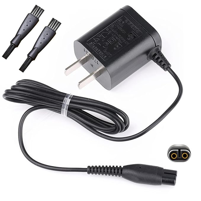 LinMei Adapter Power Cord 4.3V Compatible with Philips Norelco QP2520/90 QP2520/70 QP2520/72 A00390 BT3206 Electric Shaver Multigroom Beard Trimmer Adapter Power Charging Cord