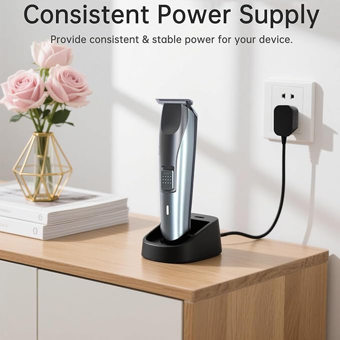 8V 100ma Replacement Compatible with Philips HQ840 Power Cord, Shaver Charger for Philips Norelco Multigroom Trimmer 3000 MG3750 MG3750/10 MG3750/50 MG3750/60 MG3760 MG3760/50 Clipper Supply Cable