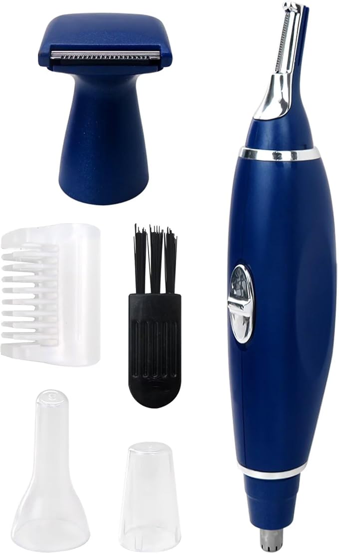 USonline911 Electric Ear Beard Nose Hair Trimmer Set, 3 in 1 Mens Eyebrow Mustache Remover Shaver Clipper, Precision Trimming