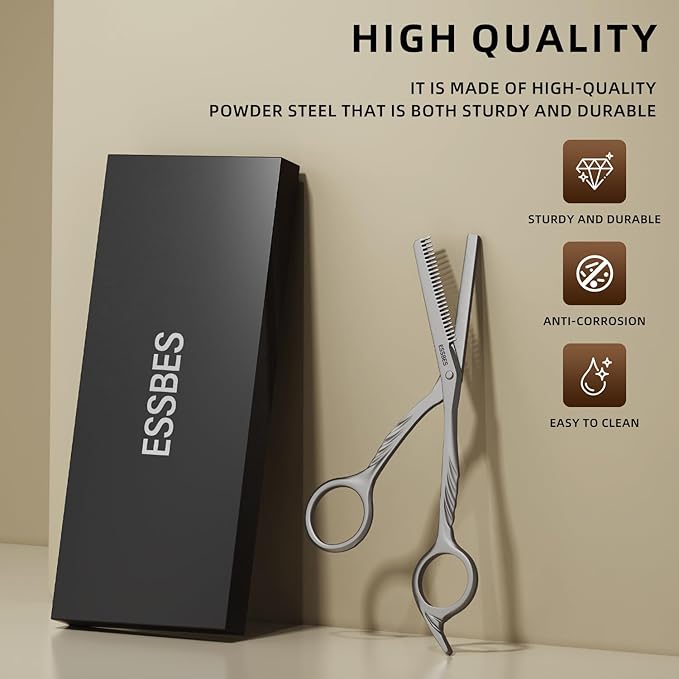 Beard Scissors with comb small mustache trimming eyebrow grooming kit
