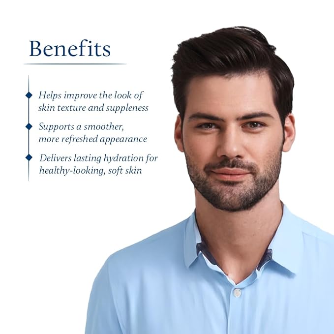 Blue Nectar Mens Face Moisturizer Cream with Plant Based Vitamin E & Vitamin C for Collagen | Daily Moisturizing, Day & Night Anti Aging & Wrinkle Cream for Men (14 Herbs, 1.7 Oz)