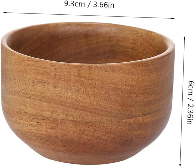 DOITOOL Men Shaving Bowl Wooden Shaving Soap Bowl Shave Soap Dish Stylish and Practical