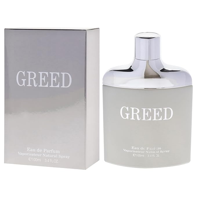 Greed Silver - Cologne for Men - Amber, Bergamot Fragrances - Long Lasting Perfume for Men - Jasmine, Vanilla Eau de Parfum - 3.4 oz