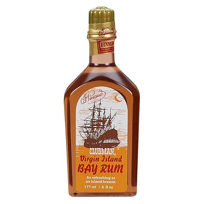 Clubman Pinaud Virgin Island Bay Rum Shave Cologne, After Shave Fragrance, 6 fl oz