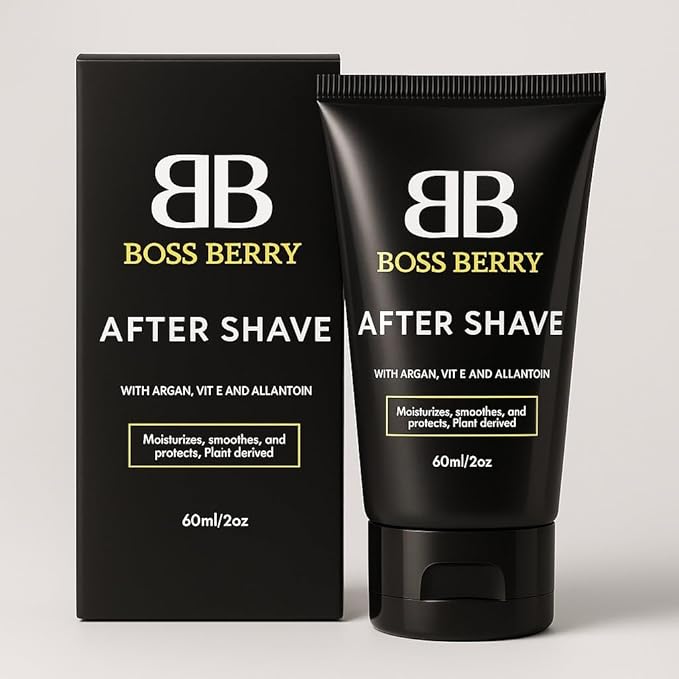 Obsidian Restore Aftershave – Argan Oil, Vitamin E, Coconut Oil, Allantoin & Marine Hydrators – Alcohol-Free Post-Shave Balm for Soothing, Moisturizing & Protecting Skin – 60ml/2oz