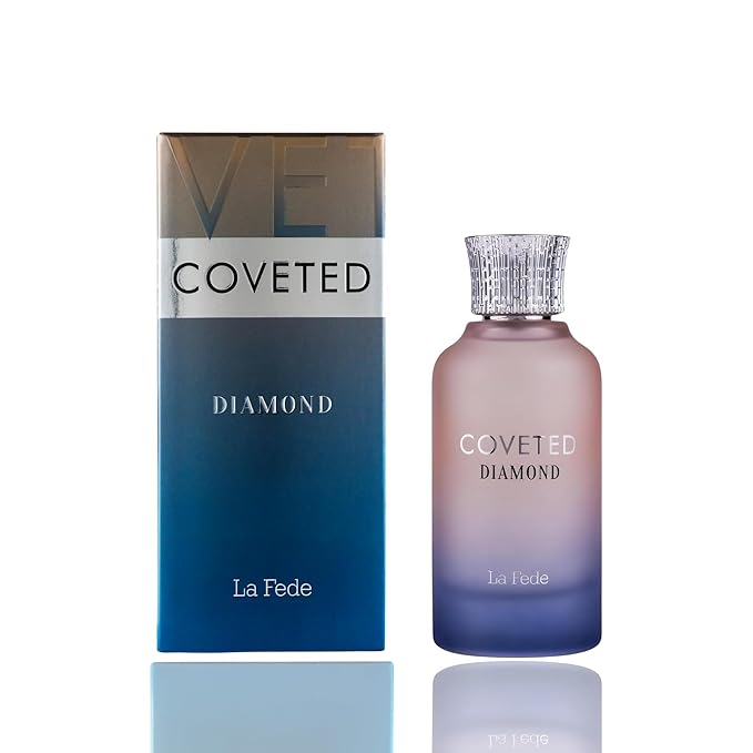 Khadlaj La Fede Coveted Diamond Eau de Parfum Spray for Unisex, 3.4 Ounce / 100ml