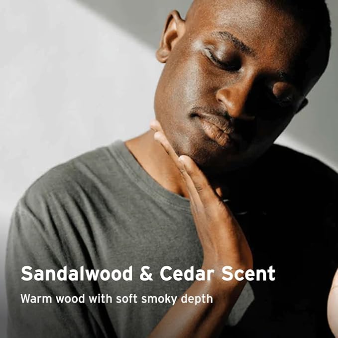 Supply 2-Pack Sandalwood & Cedar Healing Post Shave Face Spray for Men with Shea Butter & Aloe Vera – Moisturizing Alcohol Free Aftershave Lotion to Soothe Irritation for All Skin Types – 2 oz. Each