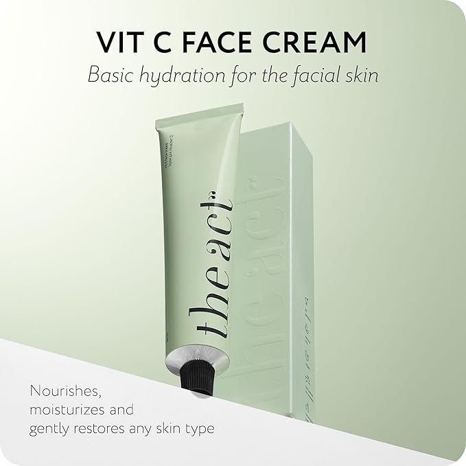 The Act Vitamin C Face Moisturizer Cream for Men and Women - Brightening & Hydrating | Anti-Aging Day Cream with Ceramides & Antioxidants for All Skin Types | Lightweight, Non-Greasy, Vegan 2 Fl Oz