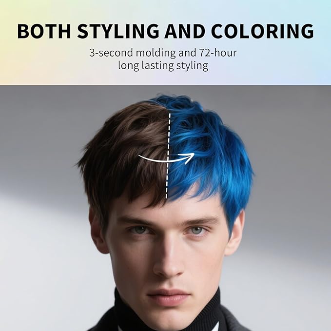 SEVICH Temporary Hair Color Wax Purple for Kids Women Men,Natural Instant Hair Wax Color,Premium Non Greasy,Easy to Wash,Travel Size,Perfect for Halloween, Children's Day,Cosplay & Parties,50g