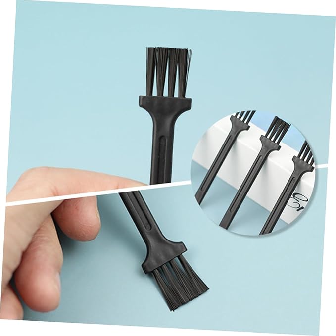 Angoily 60pcs Razor Cleaner Mini Cleaning Brush Barber Blade Cleaning Brush Shaver Cleaner Multipurpose