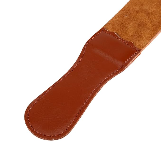 Barber Strop Leather, Leather Strop for Straight Sharpening and Smooth, Sharpening Strap, 8.5" Straight Strops Cow Strap Hair Removal Strops