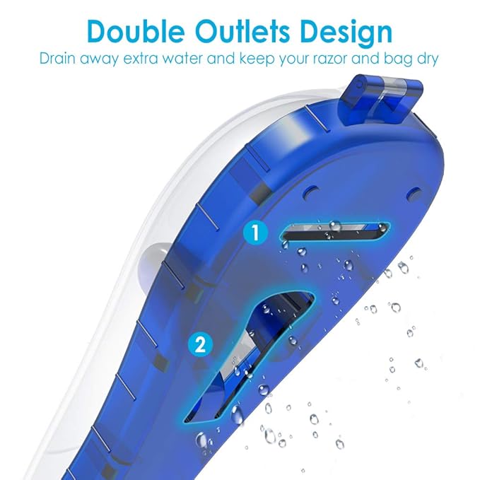 Razor Case Compatible with Gillette Proglide Fusion Men's Razor, Manual Razor Travel Protector Case with Carrying Bag - Blue