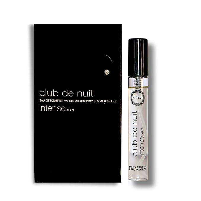 Armaf Club De Nuit Intense – Fruity, Floral, Woody, Amber – Eau de Toilette Vial Spray for Men, 0.24 oz / 7 ml