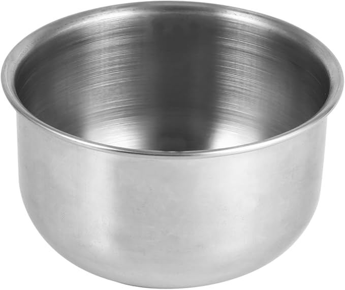 Stainless Steel Shaving Soap Bowl for Men, Shaver Soap Mug Bowl Cup with Handle, Stylish, and Easy to Clean, Shaving Soap Bowl for Beard Cleaning and Gifting