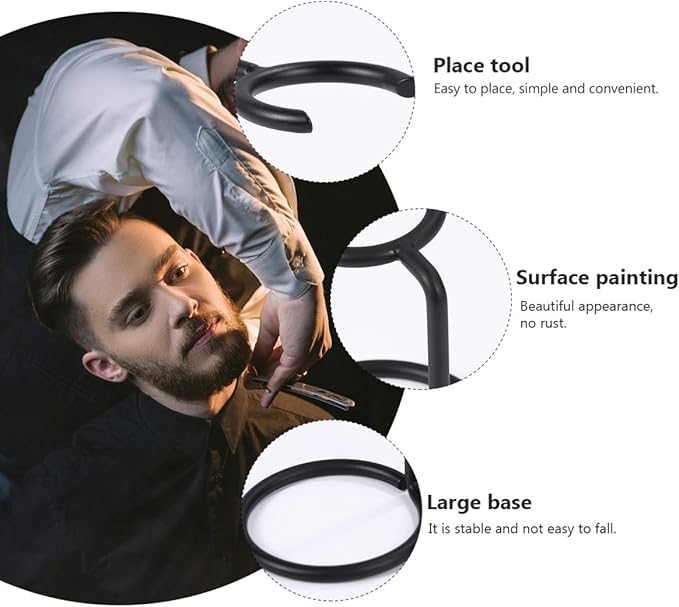 HEALLILY Portable Shaving Holder Razor and Soap Bowl Rack Dual Bracket Beauty Tool Organizer for Home Bathroom Vanity