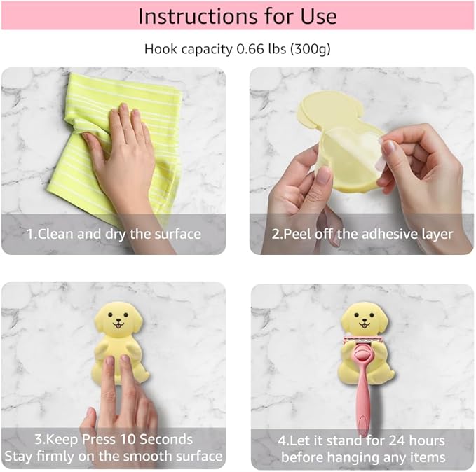 AGMDESIGN Cute Dog Silicone Razor Holder, Funny Dogs Animal Bathroom Decor, Dog Lover Gifts for Men Women Wife Husband, Valentine's Day Birthday Gifts for Him Her Wife Husband Boyfriend Girlfriend