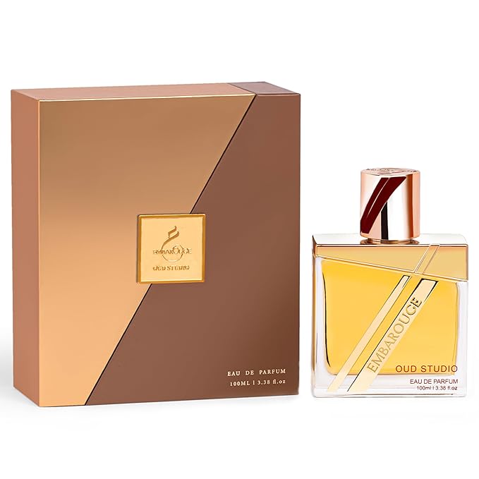 EMBAROUGE OUD STUDIO Men's Fragrance | Perfume for Men | CitrusTop note | 100 ml pack | 3.4 Fl. Oz. | Woody and Amber fragrance | Gift for Men | Eau de Parfum EDP