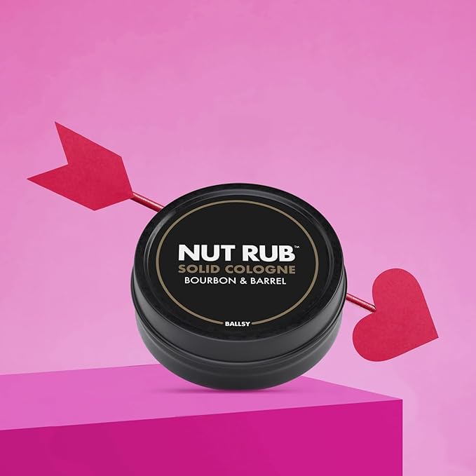 Ballsy Body & Ball Rub, Cologne for Everywhere, with Beeswax, Coconut and Sunflower Seed Oil, Ocean & Air/Forest & Fields/Bourbon & Barrel, .85 oz