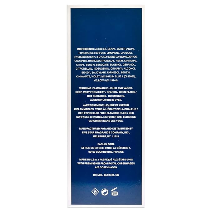Royal Copenhagen Musk Eau de Cologne Spray for Men, 3.4 Ounce
