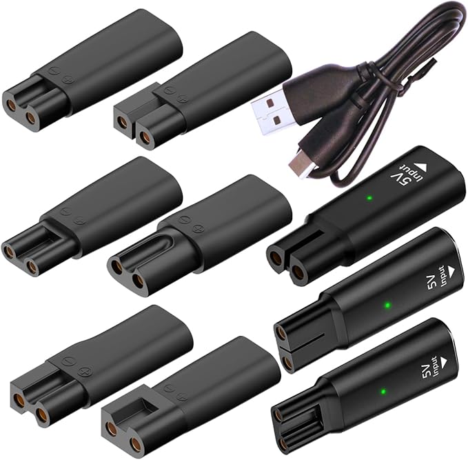10PCS USB C Power Cord Replacement Charger USB Adapter Compatible with a Variety of Electric Hair Clippers, Beard Trimmers, Shavers, Desk Lamps,Purifiers, HQ8505 Charging Cable