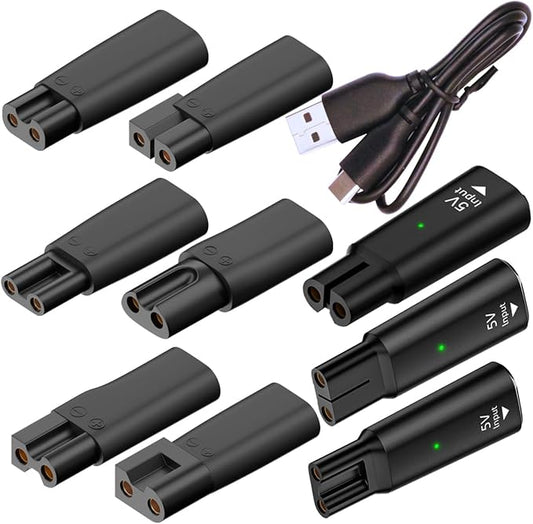 10PCS USB C Power Cord Replacement Charger USB Adapter Compatible with a Variety of Electric Hair Clippers, Beard Trimmers, Shavers, Desk Lamps,Purifiers, HQ8505 Charging Cable